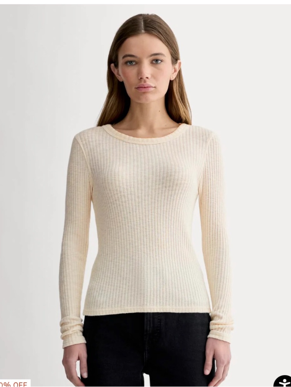 Everlane THE COZY RIB LONG-SLEEVE TEE